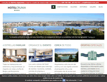 Tablet Screenshot of hotelcrunia.com